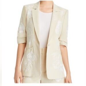 Cinq à Sept - Khloe Floating Roses Embroidered Blazer - Size 8